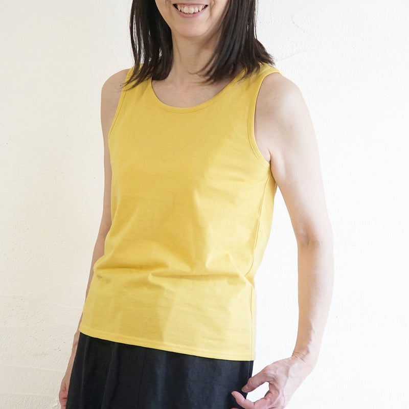 Branch m‘.,ブランチエム,ナチュラル,30代,40代,50代,60代,コットン,ゆったり,綿,タンクトップ,インナー
