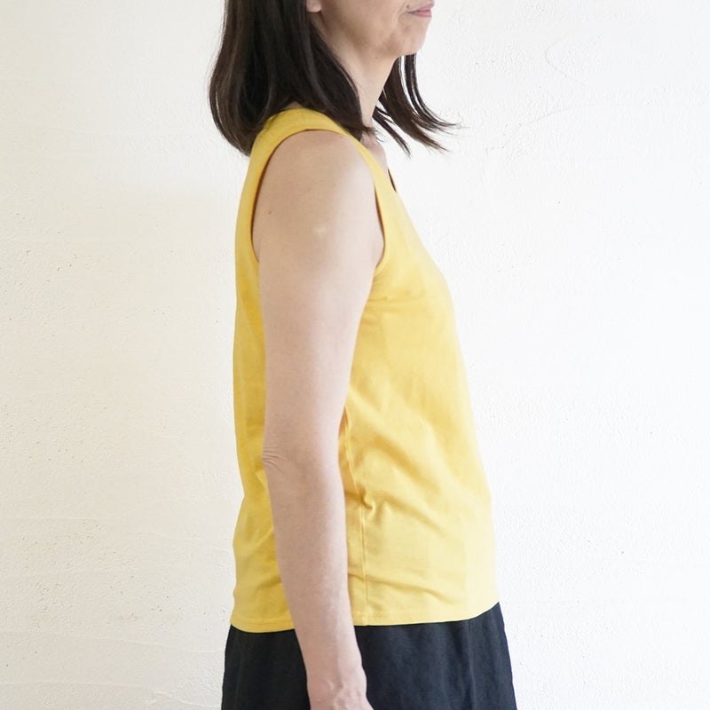 Branch m‘.,ブランチエム,ナチュラル,30代,40代,50代,60代,コットン,ゆったり,綿,タンクトップ,インナー