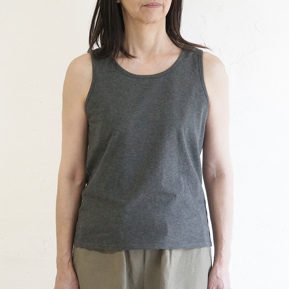 Branch m‘.,ブランチエム,ナチュラル,30代,40代,50代,60代,コットン,ゆったり,綿,タンクトップ,インナー