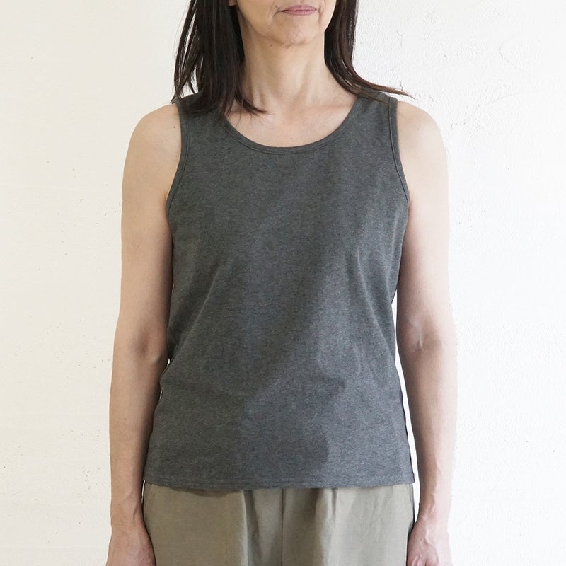 Branch m‘.,ブランチエム,ナチュラル,30代,40代,50代,60代,コットン,ゆったり,綿,タンクトップ,インナー