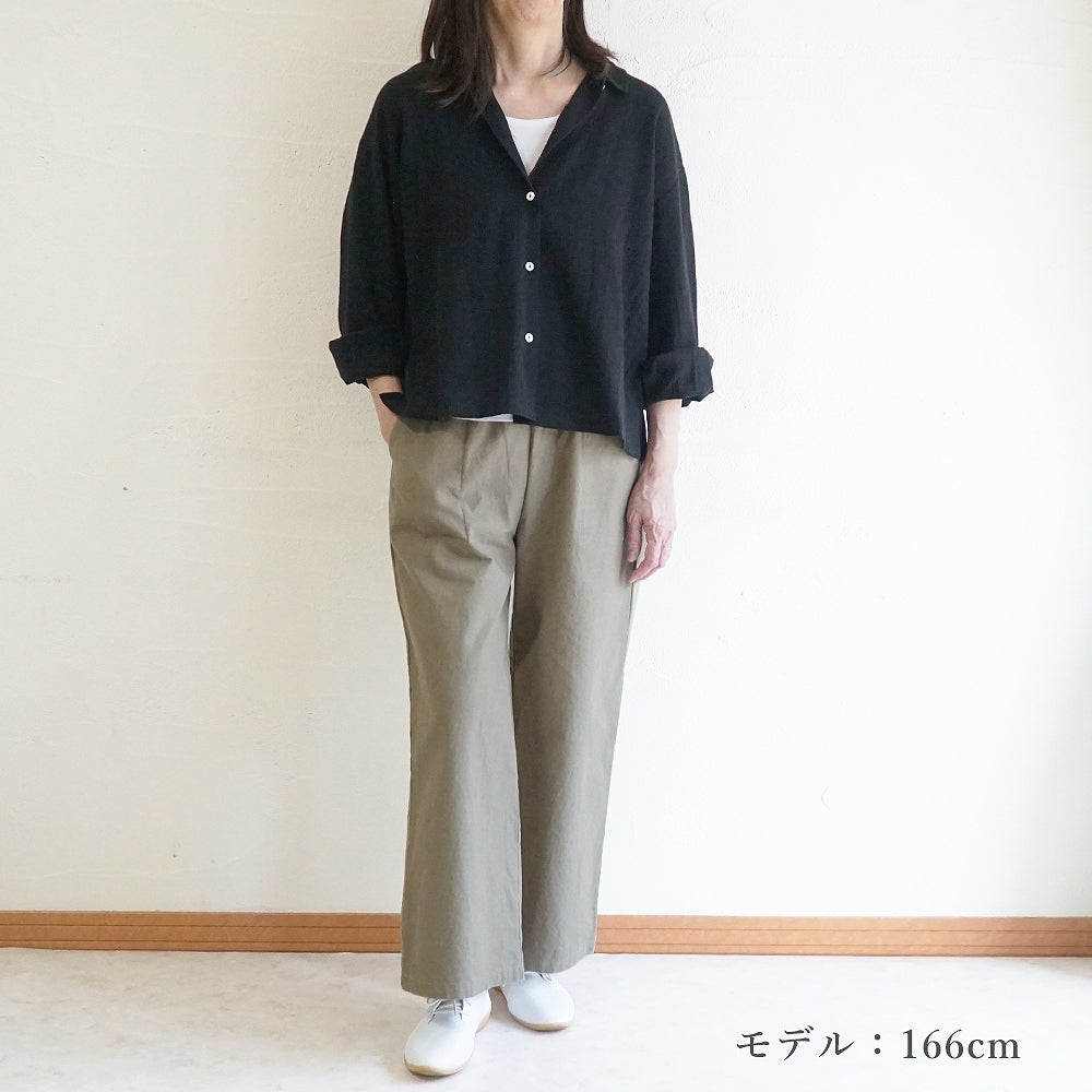 Branch m‘.,ブランチエム,ナチュラル,30代,40代,50代,60代,コットン,ゆったり,綿,パンツ,ベイカーパンツ,ストレートパンツ,ワイドストレートパンツ