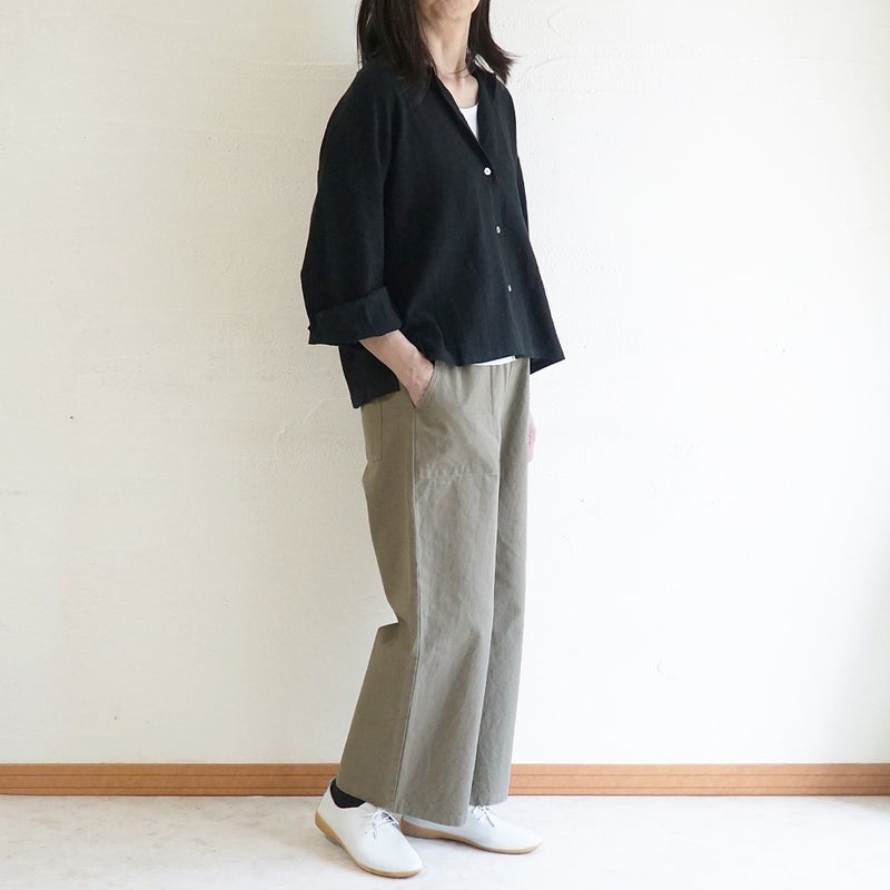 Branch m‘.,ブランチエム,ナチュラル,30代,40代,50代,60代,コットン,ゆったり,綿,パンツ,ベイカーパンツ,ストレートパンツ,ワイドストレートパンツ