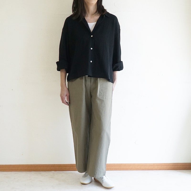 Branch m‘.,ブランチエム,ナチュラル,30代,40代,50代,60代,コットン,ゆったり,綿,パンツ,ベイカーパンツ,ストレートパンツ,ワイドストレートパンツ