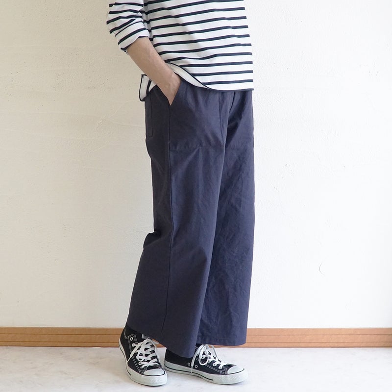 Branch m‘.,ブランチエム,ナチュラル,30代,40代,50代,60代,コットン,ゆったり,綿,パンツ,ベイカーパンツ,ストレートパンツ,ワイドストレートパンツ