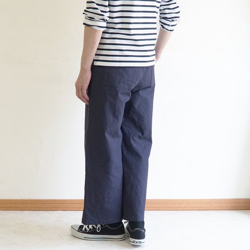 Branch m‘.,ブランチエム,ナチュラル,30代,40代,50代,60代,コットン,ゆったり,綿,パンツ,ベイカーパンツ,ストレートパンツ,ワイドストレートパンツ
