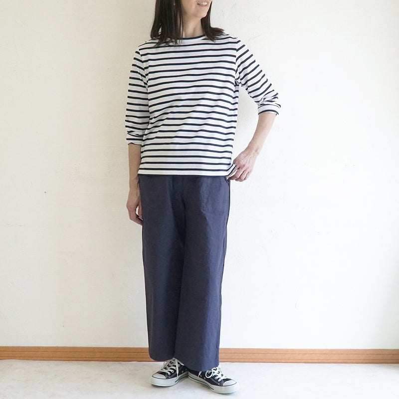 Branch m‘.,ブランチエム,ナチュラル,30代,40代,50代,60代,コットン,ゆったり,綿,パンツ,ベイカーパンツ,ストレートパンツ,ワイドストレートパンツ