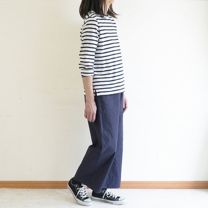 Branch m‘.,ブランチエム,ナチュラル,30代,40代,50代,60代,コットン,ゆったり,綿,パンツ,ベイカーパンツ,ストレートパンツ,ワイドストレートパンツ