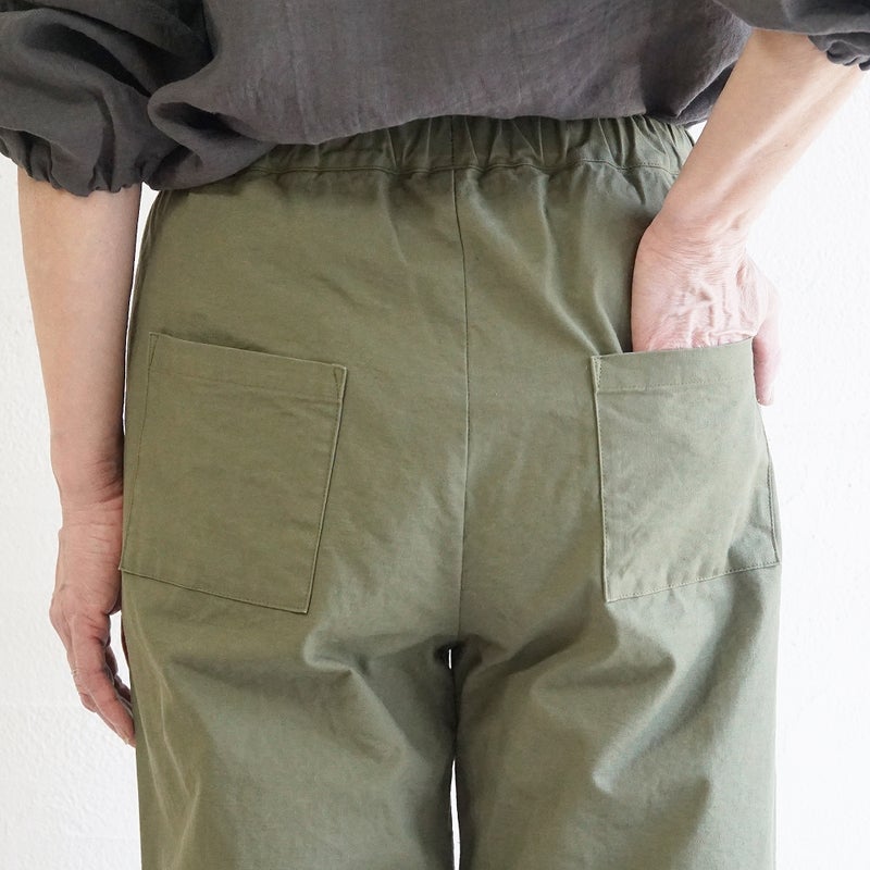Branch m‘.,ブランチエム,ナチュラル,30代,40代,50代,60代,コットン,ゆったり,綿,パンツ,ベイカーパンツ,ストレートパンツ,ワイドストレートパンツ