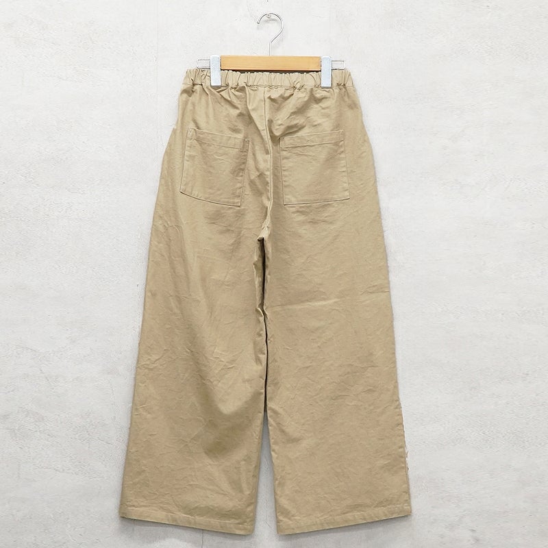 Branch m‘.,ブランチエム,ナチュラル,30代,40代,50代,60代,コットン,ゆったり,綿,パンツ,ベイカーパンツ,ストレートパンツ,ワイドストレートパンツ