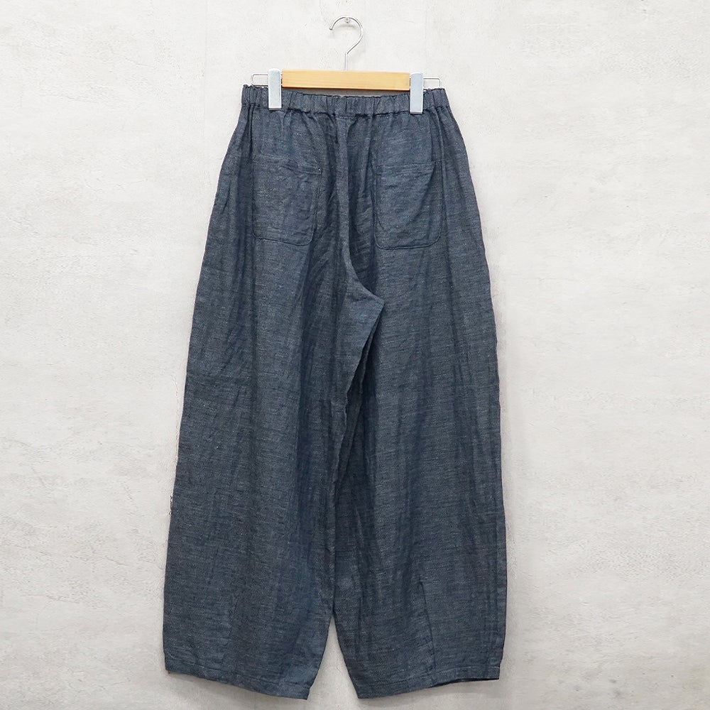 Branch m‘.,ブランチエム,ナチュラル,30代,40代,50代,60代,リネン,麻,ゆったり,パンツ,デニム,デニムパンツ,リネンデニム,ワイドパンツ,コクーンパンツ,バルーンパンツ,