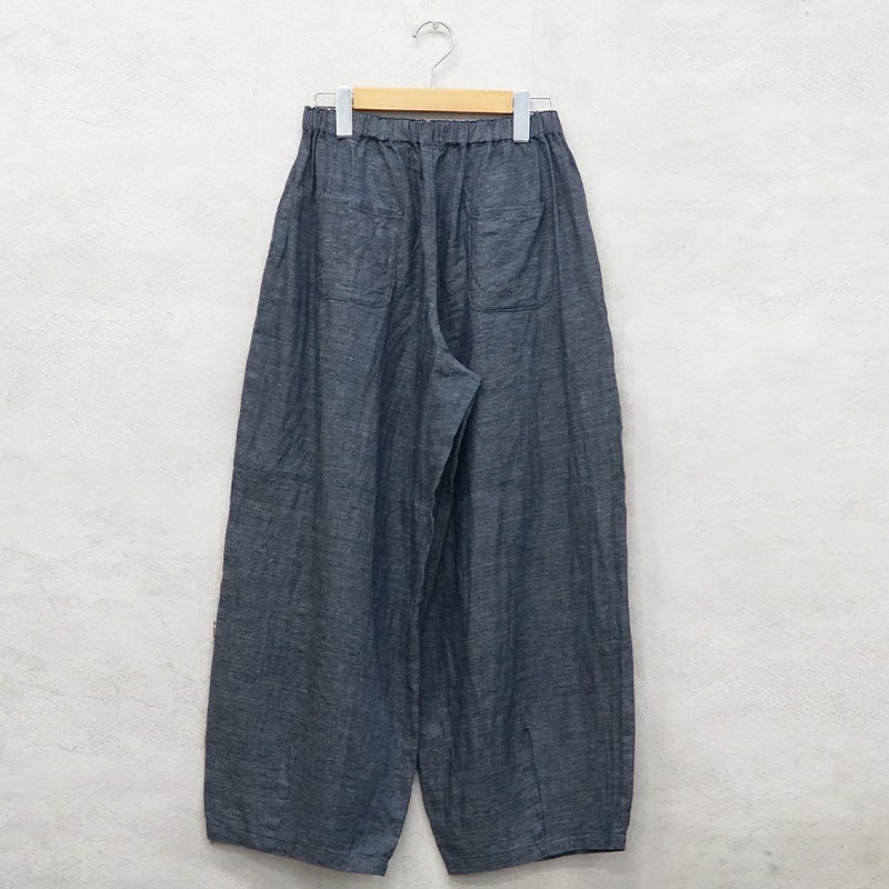 Branch m‘.,ブランチエム,ナチュラル,30代,40代,50代,60代,リネン,麻,ゆったり,パンツ,デニム,デニムパンツ,リネンデニム,ワイドパンツ,コクーンパンツ,バルーンパンツ,