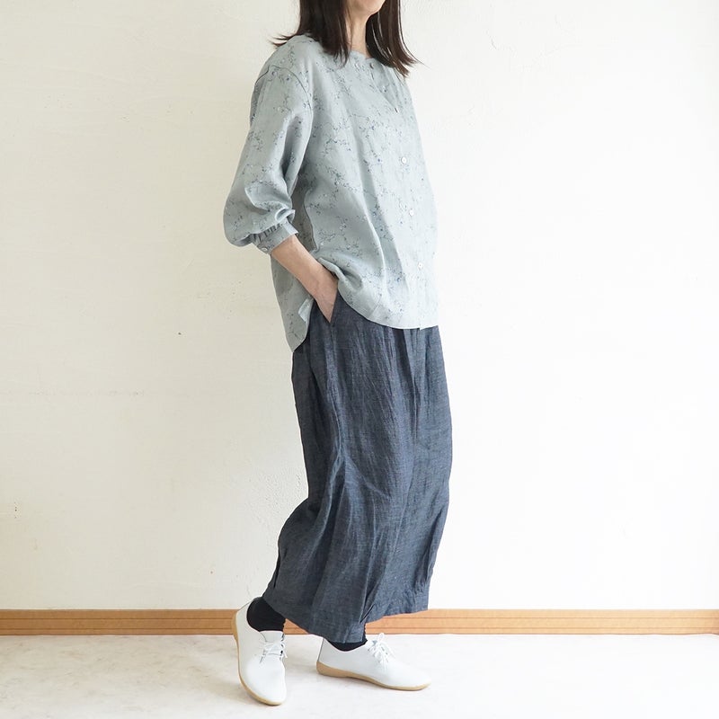 Branch m‘.,ブランチエム,ナチュラル,30代,40代,50代,60代,リネン,麻,ゆったり,パンツ,デニム,デニムパンツ,リネンデニム,ワイドパンツ,コクーンパンツ,バルーンパンツ,フィグパンツ