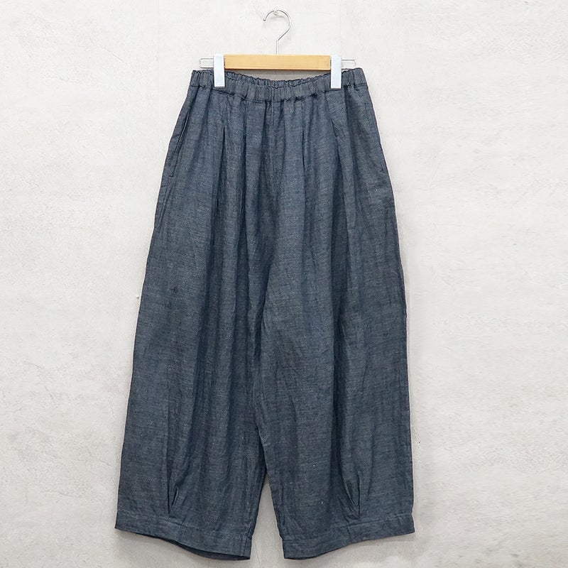 Branch m‘.,ブランチエム,ナチュラル,30代,40代,50代,60代,リネン,麻,ゆったり,パンツ,デニム,デニムパンツ,リネンデニム,ワイドパンツ,コクーンパンツ,バルーンパンツ,フィグパンツ