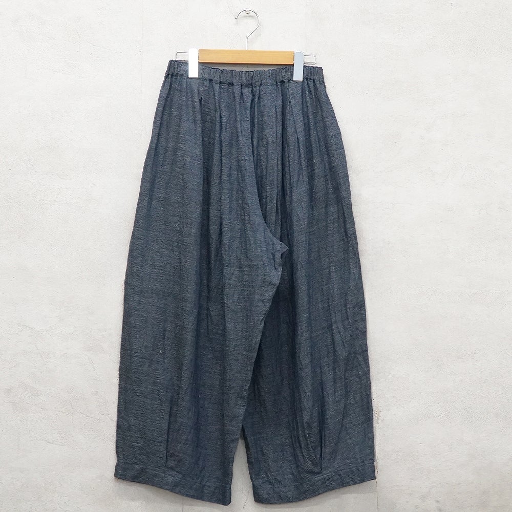 Branch m‘.,ブランチエム,ナチュラル,30代,40代,50代,60代,リネン,麻,ゆったり,パンツ,デニム,デニムパンツ,リネンデニム,ワイドパンツ,コクーンパンツ,バルーンパンツ,フィグパンツ