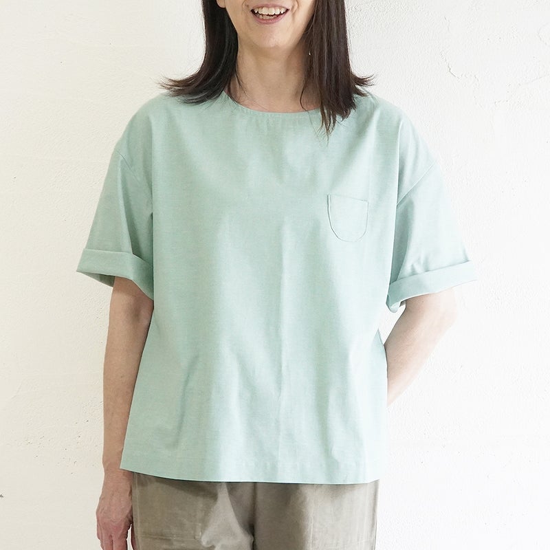 Branch m‘.,ブランチエム,ナチュラル,30代,40代,50代,60代,リネン,ゆったり,blouse,ブラウス,コットンブラウス,プルオーバー,プルオーバーブラウス,Tシャツ,