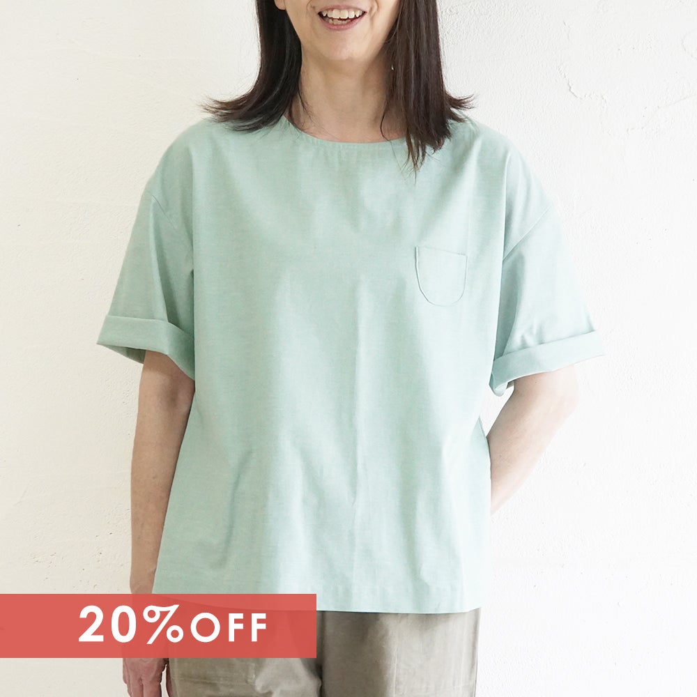 Branch m‘.,ブランチエム,ナチュラル,30代,40代,50代,60代,リネン,ゆったり,blouse,ブラウス,コットンブラウス,プルオーバー,プルオーバーブラウス,Tシャツ,