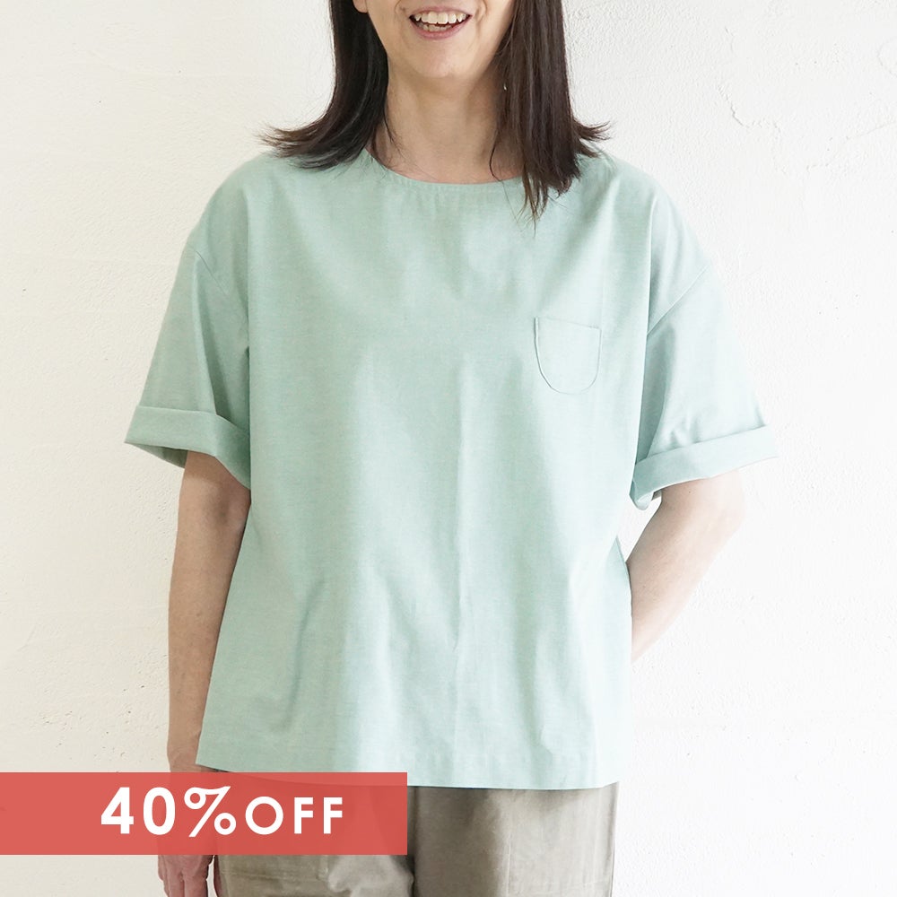 Branch m‘.,ブランチエム,ナチュラル,30代,40代,50代,60代,リネン,ゆったり,blouse,ブラウス,コットンブラウス,プルオーバー,プルオーバーブラウス,Tシャツ,