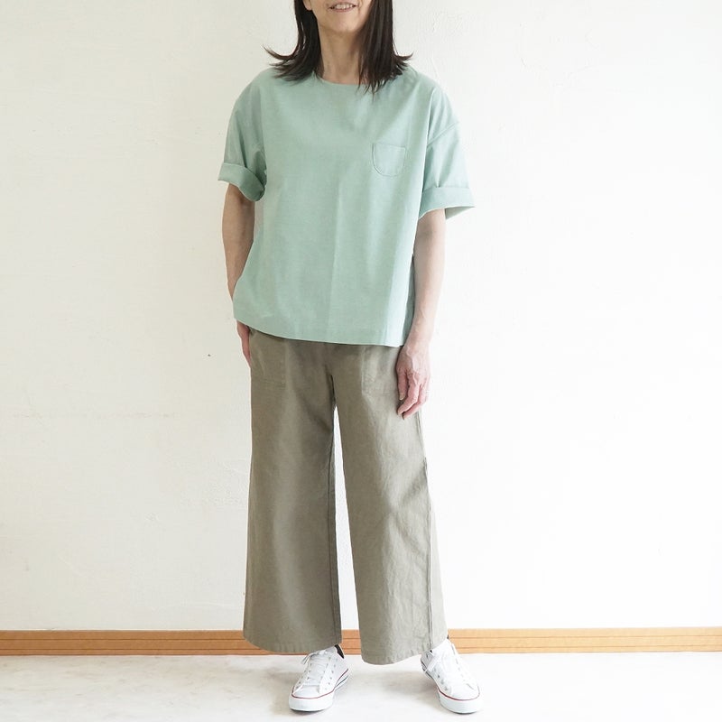 Branch m‘.,ブランチエム,ナチュラル,30代,40代,50代,60代,リネン,ゆったり,blouse,ブラウス,コットンブラウス,プルオーバー,プルオーバーブラウス,Tシャツ,