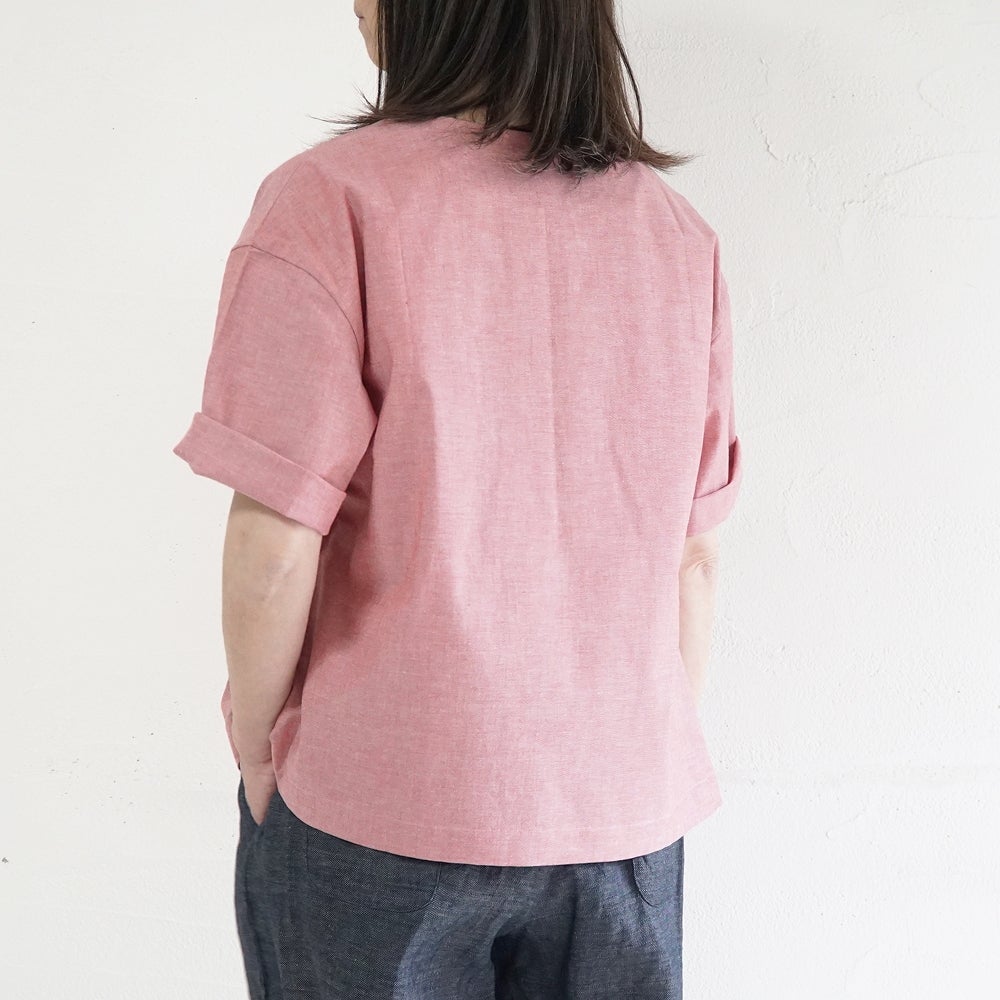 Branch m‘.,ブランチエム,ナチュラル,30代,40代,50代,60代,リネン,ゆったり,blouse,ブラウス,コットンブラウス,プルオーバー,プルオーバーブラウス,Tシャツ,