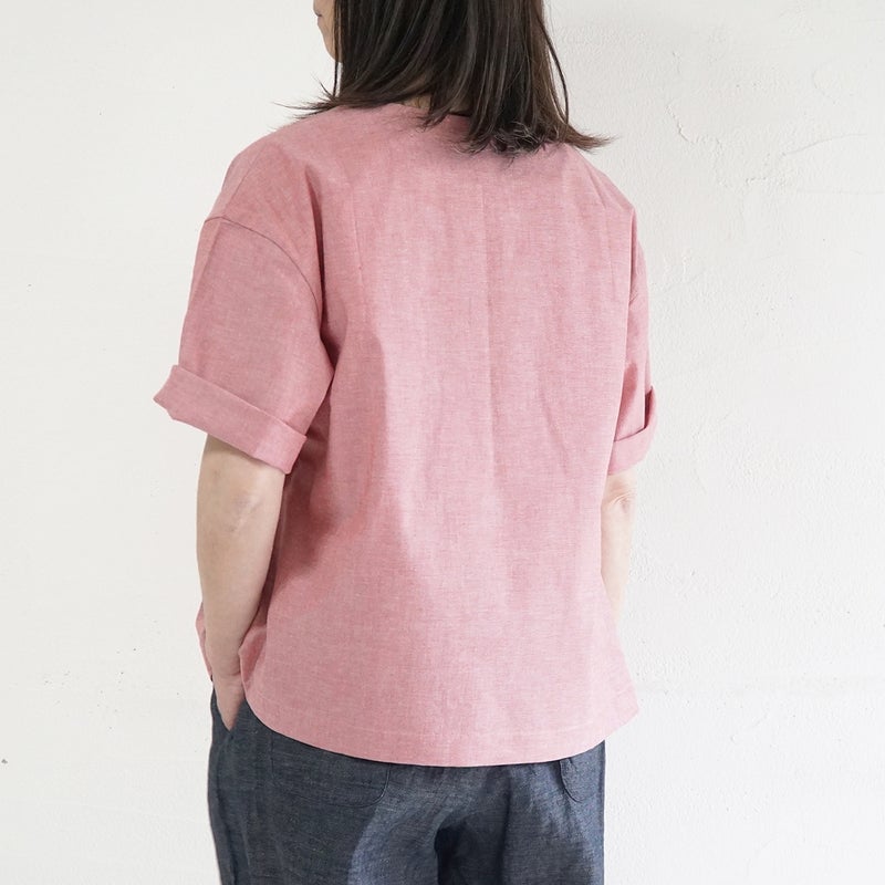 Branch m‘.,ブランチエム,ナチュラル,30代,40代,50代,60代,リネン,ゆったり,blouse,ブラウス,コットンブラウス,プルオーバー,プルオーバーブラウス,Tシャツ,