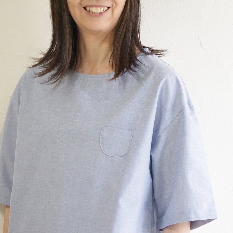 Branch m‘.,ブランチエム,ナチュラル,30代,40代,50代,60代,リネン,ゆったり,blouse,ブラウス,コットンブラウス,プルオーバー,プルオーバーブラウス,Tシャツ,