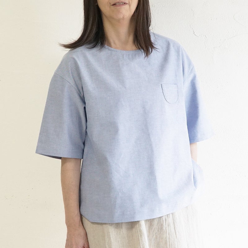 Branch m‘.,ブランチエム,ナチュラル,30代,40代,50代,60代,リネン,ゆったり,blouse,ブラウス,コットンブラウス,プルオーバー,プルオーバーブラウス,Tシャツ,