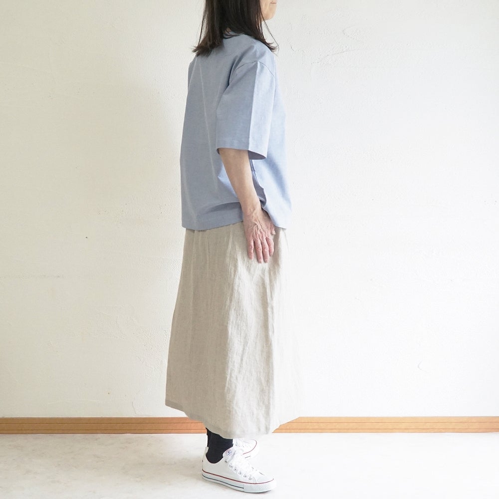 Branch m‘.,ブランチエム,ナチュラル,30代,40代,50代,60代,リネン,ゆったり,blouse,ブラウス,コットンブラウス,プルオーバー,プルオーバーブラウス,Tシャツ,