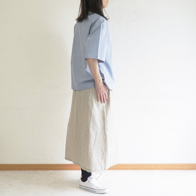 Branch m‘.,ブランチエム,ナチュラル,30代,40代,50代,60代,リネン,ゆったり,blouse,ブラウス,コットンブラウス,プルオーバー,プルオーバーブラウス,Tシャツ,