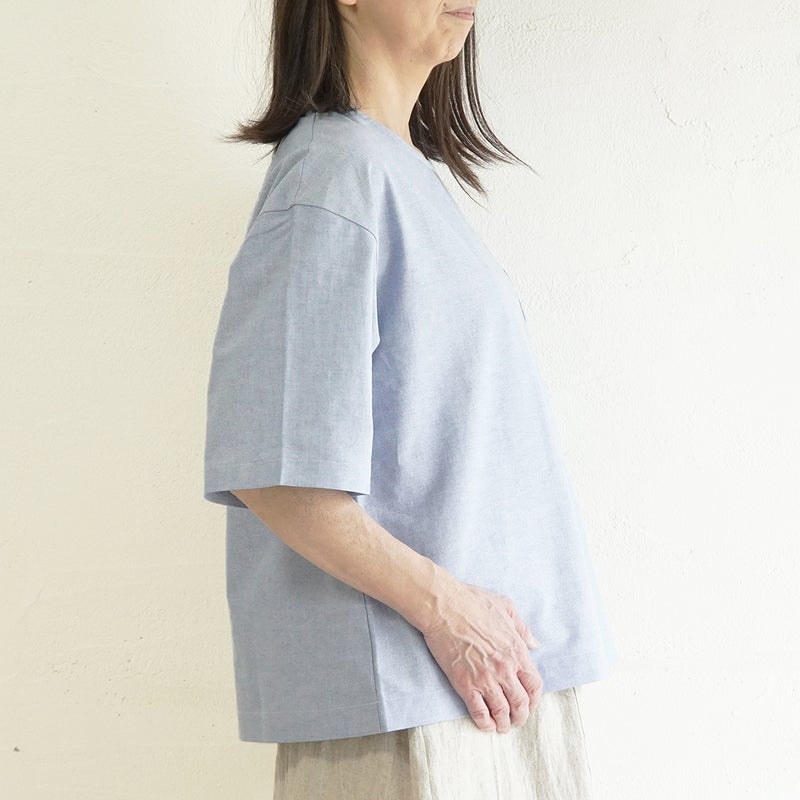 Branch m‘.,ブランチエム,ナチュラル,30代,40代,50代,60代,リネン,ゆったり,blouse,ブラウス,コットンブラウス,プルオーバー,プルオーバーブラウス,Tシャツ,