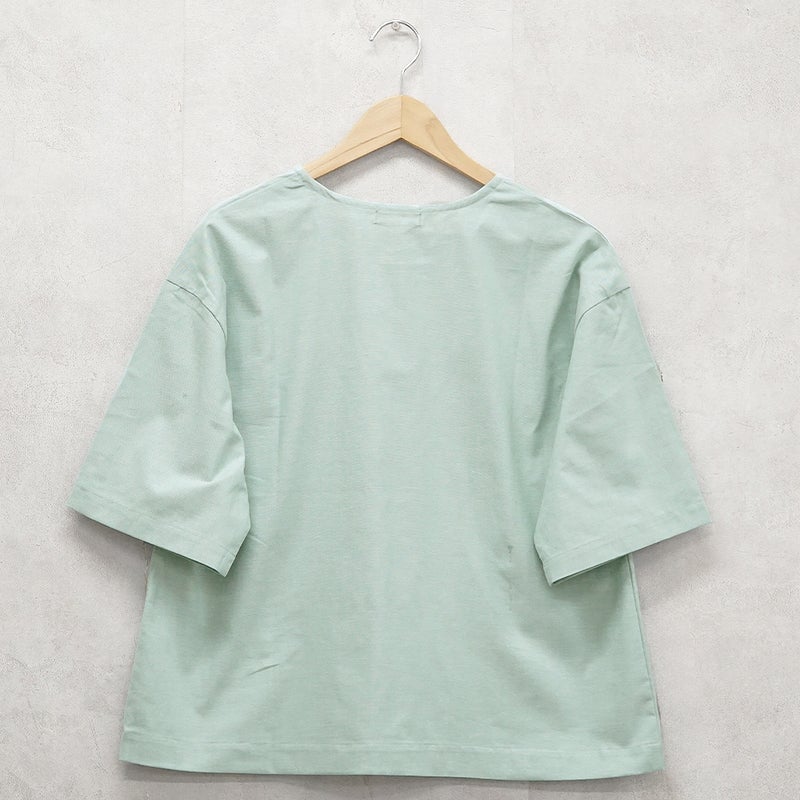 Branch m‘.,ブランチエム,ナチュラル,30代,40代,50代,60代,リネン,ゆったり,blouse,ブラウス,コットンブラウス,プルオーバー,プルオーバーブラウス,Tシャツ,