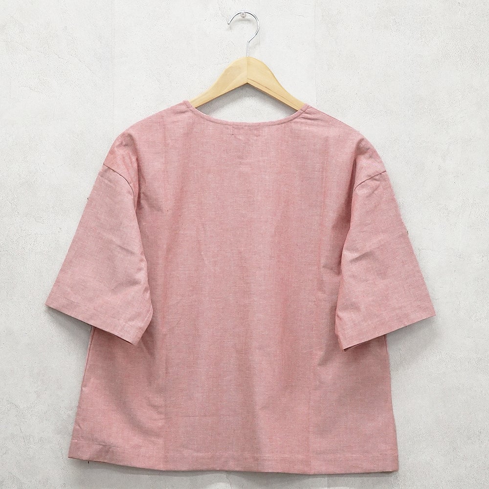 Branch m‘.,ブランチエム,ナチュラル,30代,40代,50代,60代,リネン,ゆったり,blouse,ブラウス,コットンブラウス,プルオーバー,プルオーバーブラウス,Tシャツ,