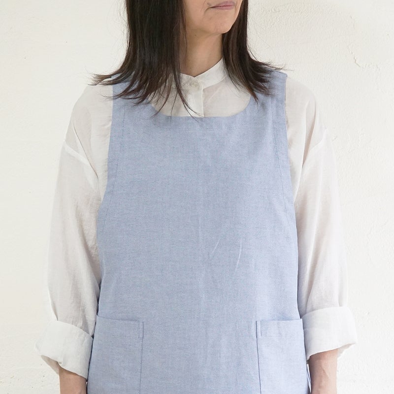 Branch m‘.,ブランチエム,ナチュラル,30代,40代,50代,60代,コットン,ゆったり,綿,エプロン,ワンピース,エプロンワンピース,