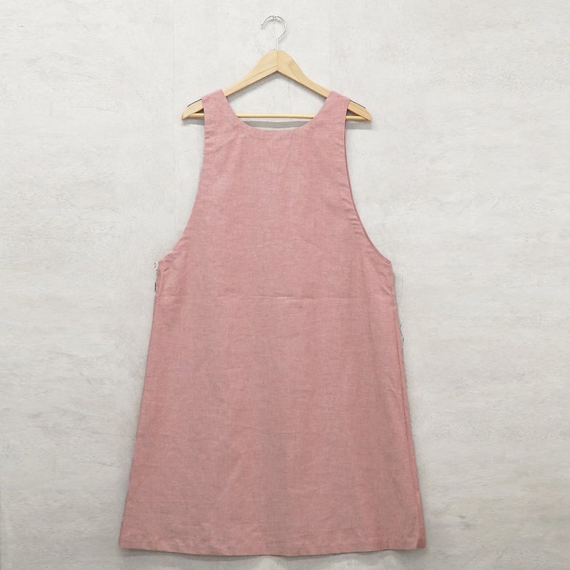 Branch m‘.,ブランチエム,ナチュラル,30代,40代,50代,60代,コットン,ゆったり,綿,エプロン,ワンピース,エプロンワンピース,