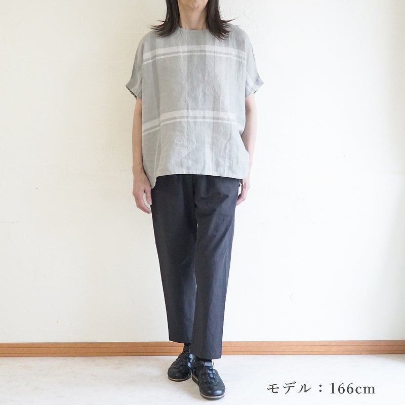 Branch m‘.,ブランチエム,ナチュラル,30代,40代,50代,60代,リネン,ゆったり,麻,コットンリネン,綿麻,パンツ,テーパードパンツ,テーパード,