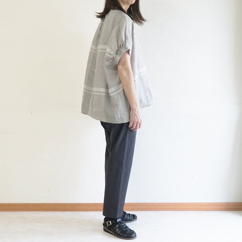 Branch m‘.,ブランチエム,ナチュラル,30代,40代,50代,60代,リネン,ゆったり,麻,コットンリネン,綿麻,パンツ,テーパードパンツ,テーパード,