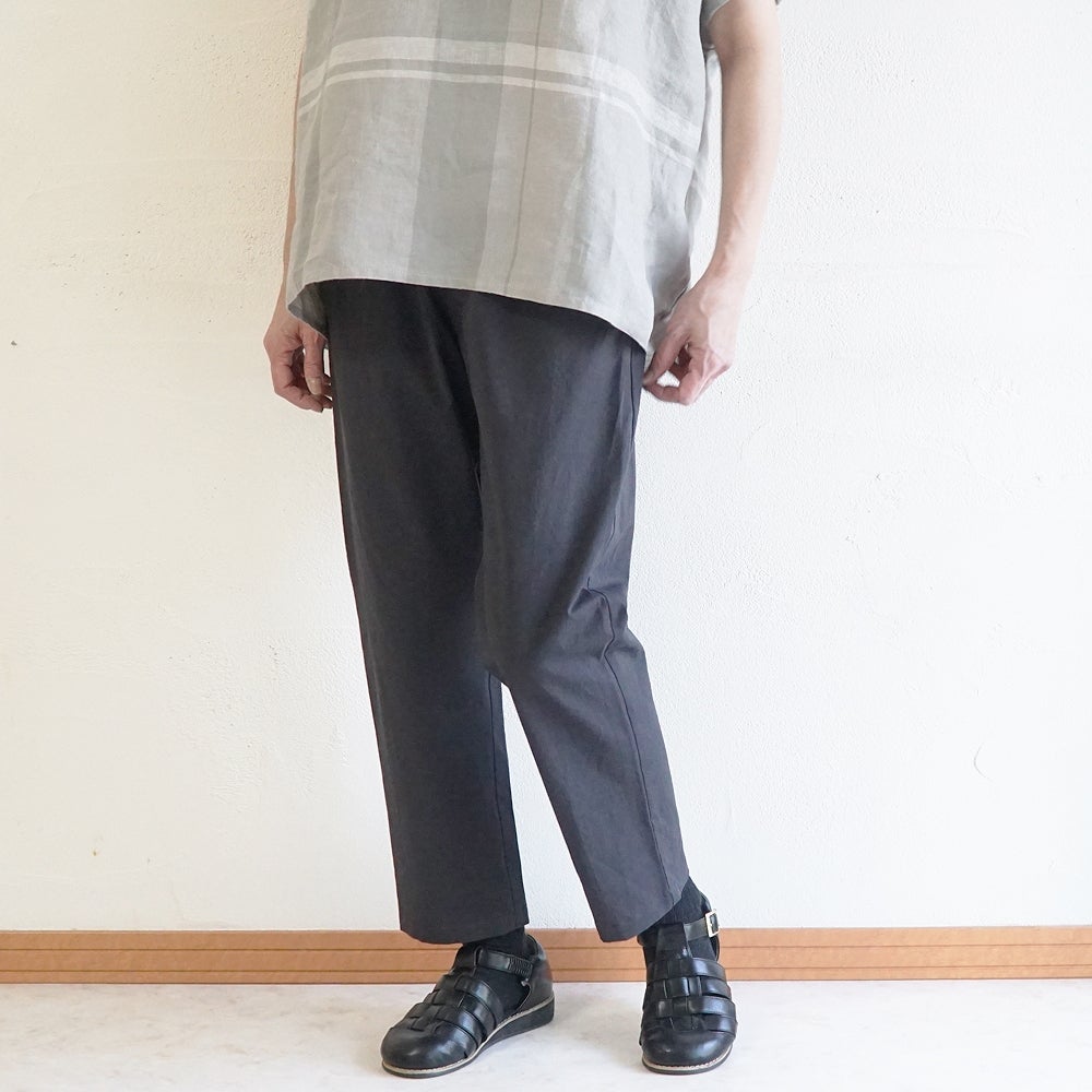 Branch m‘.,ブランチエム,ナチュラル,30代,40代,50代,60代,リネン,ゆったり,麻,コットンリネン,綿麻,パンツ,テーパードパンツ,テーパード,