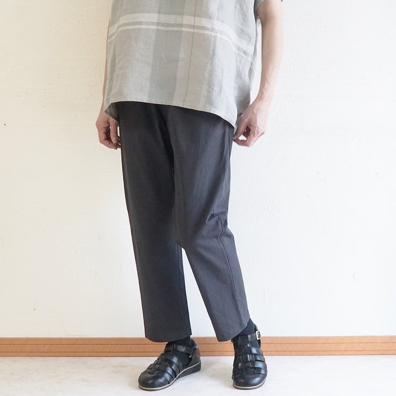 Branch m‘.,ブランチエム,ナチュラル,30代,40代,50代,60代,リネン,ゆったり,麻,コットンリネン,綿麻,パンツ,テーパードパンツ,テーパード,