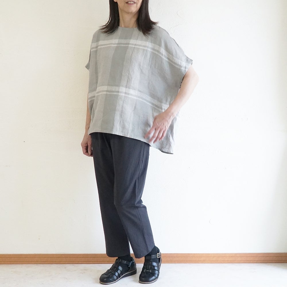 Branch m‘.,ブランチエム,ナチュラル,30代,40代,50代,60代,リネン,ゆったり,麻,コットンリネン,綿麻,パンツ,テーパードパンツ,テーパード,