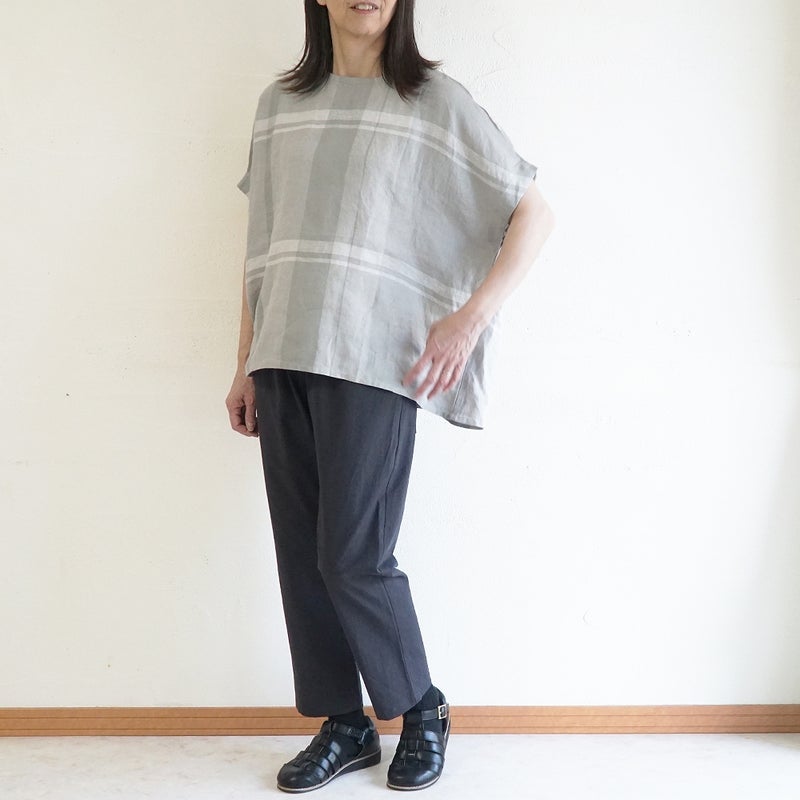 Branch m‘.,ブランチエム,ナチュラル,30代,40代,50代,60代,リネン,ゆったり,麻,コットンリネン,綿麻,パンツ,テーパードパンツ,テーパード,