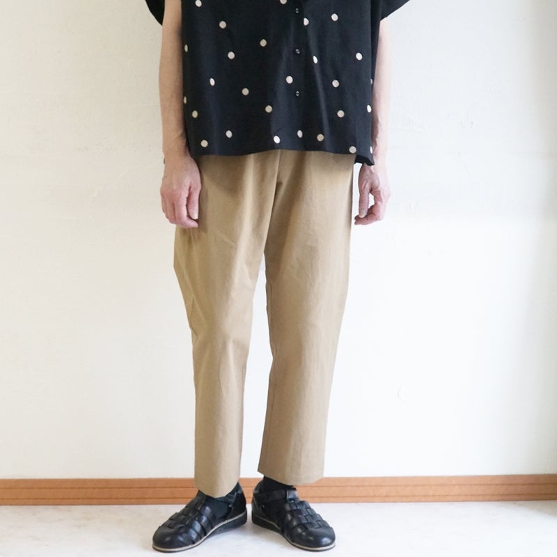 Branch m‘.,ブランチエム,ナチュラル,30代,40代,50代,60代,リネン,ゆったり,麻,コットンリネン,綿麻,パンツ,テーパードパンツ,テーパード,