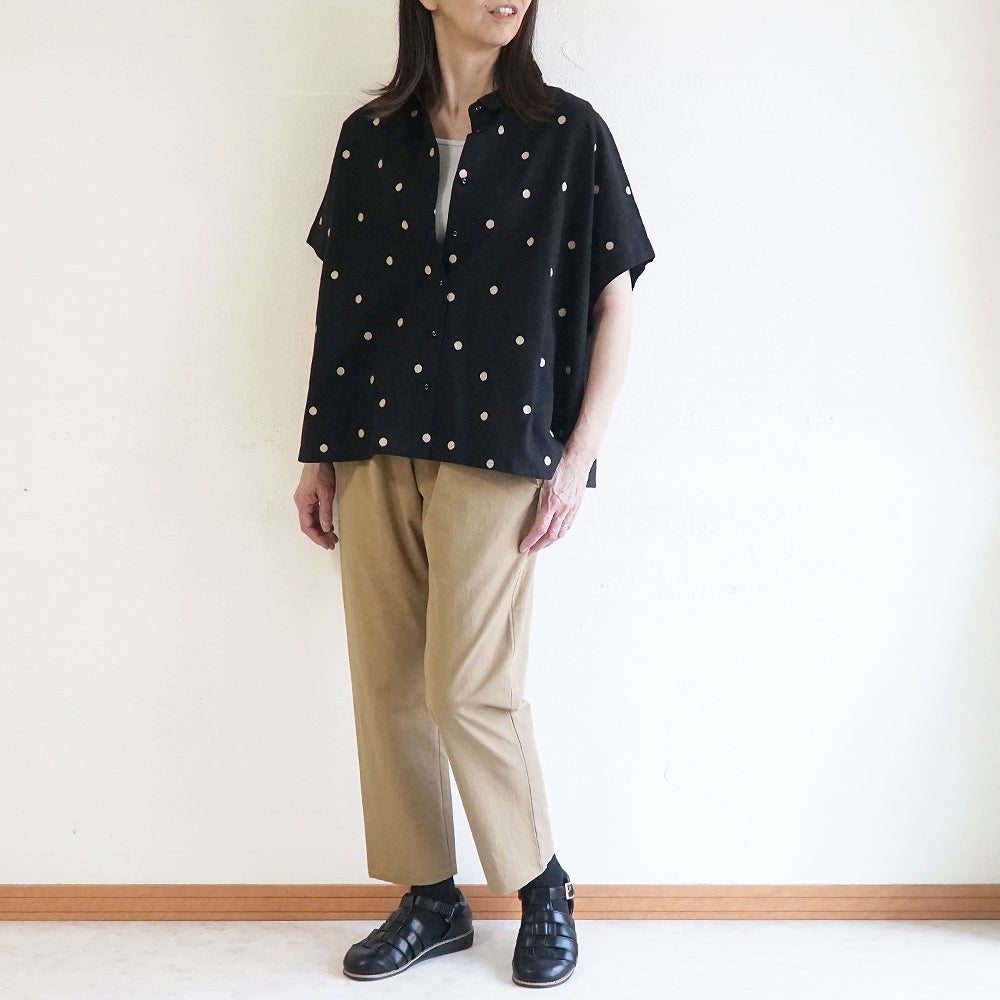 Branch m‘.,ブランチエム,ナチュラル,30代,40代,50代,60代,リネン,ゆったり,麻,コットンリネン,綿麻,パンツ,テーパードパンツ,テーパード,