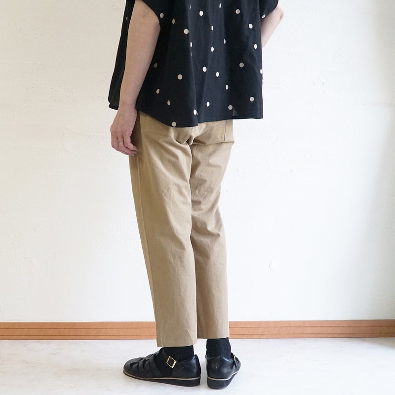 Branch m‘.,ブランチエム,ナチュラル,30代,40代,50代,60代,リネン,ゆったり,麻,コットンリネン,綿麻,パンツ,テーパードパンツ,テーパード,