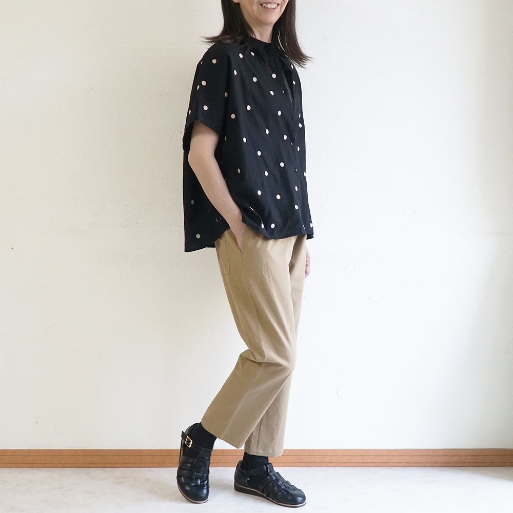 Branch m‘.,ブランチエム,ナチュラル,30代,40代,50代,60代,リネン,ゆったり,麻,コットンリネン,綿麻,パンツ,テーパードパンツ,テーパード,