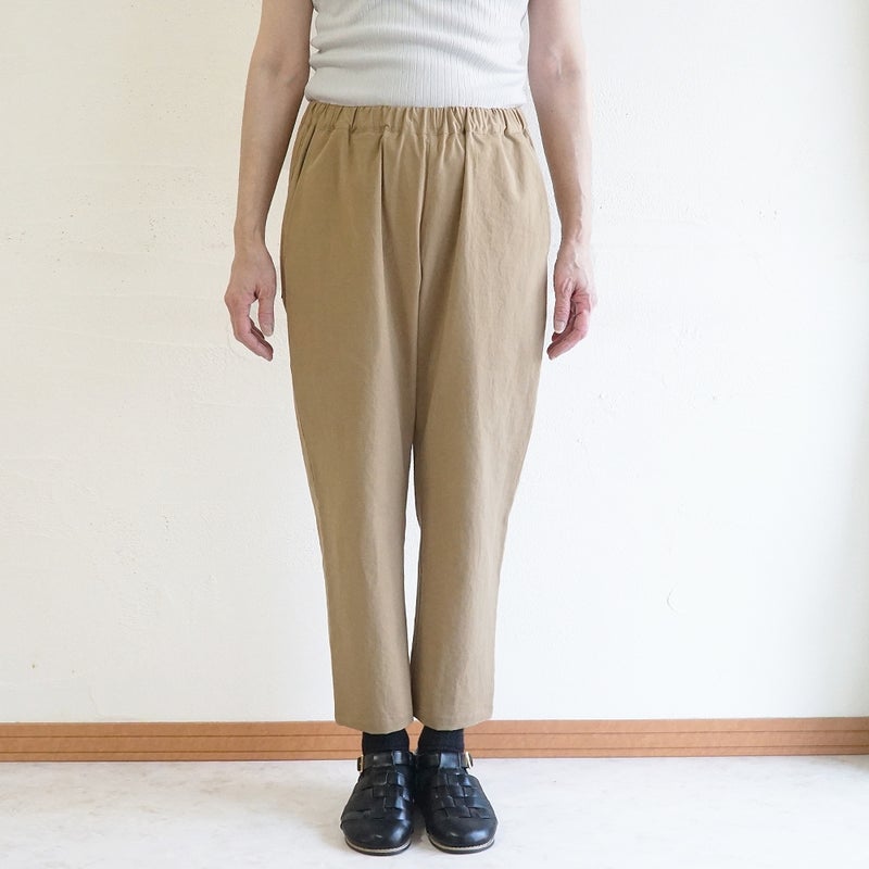 Branch m‘.,ブランチエム,ナチュラル,30代,40代,50代,60代,リネン,ゆったり,麻,コットンリネン,綿麻,パンツ,テーパードパンツ,テーパード,
