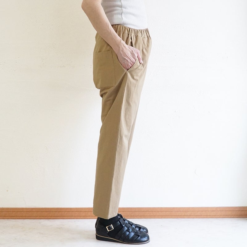 Branch m‘.,ブランチエム,ナチュラル,30代,40代,50代,60代,リネン,ゆったり,麻,コットンリネン,綿麻,パンツ,テーパードパンツ,テーパード,