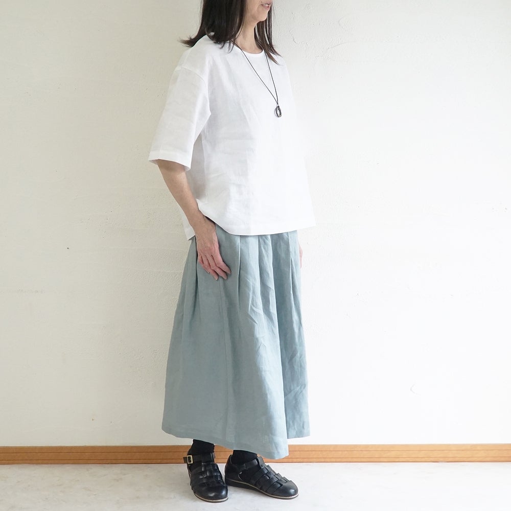 Branch m‘.,ブランチエム,ナチュラル,30代,40代,50代,60代,リネン,ゆったり,麻,プルオーバー,リネンプルオーバー,リネンブラウス,ブラウス,Tシャツ,