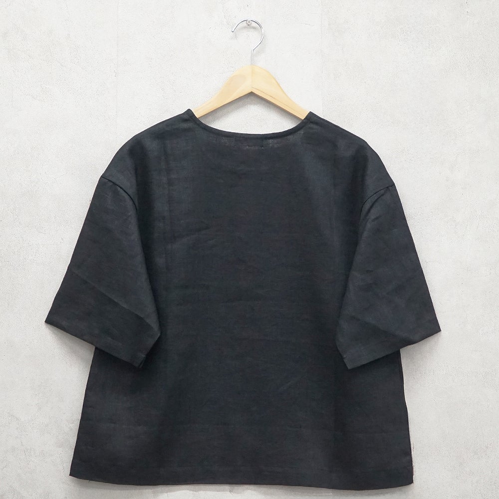 Branch m‘.,ブランチエム,ナチュラル,30代,40代,50代,60代,リネン,ゆったり,麻,プルオーバー,リネンプルオーバー,リネンブラウス,ブラウス,Tシャツ,