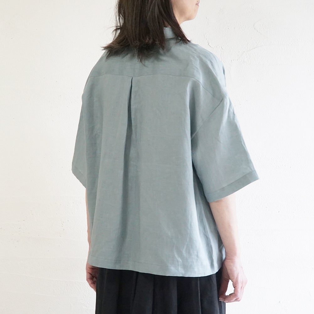 Branch m‘.,ブランチエム,ナチュラル,30代,40代,50代,60代,リネン,ゆったり,麻,シャツ,リネンシャツ,リネンブラウス,ブラウス,ビッグシャツ,オーバーサイズ