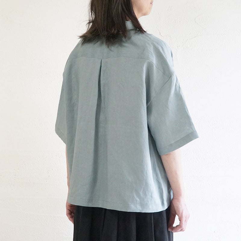 Branch m‘.,ブランチエム,ナチュラル,30代,40代,50代,60代,リネン,ゆったり,麻,シャツ,リネンシャツ,リネンブラウス,ブラウス,ビッグシャツ,オーバーサイズ