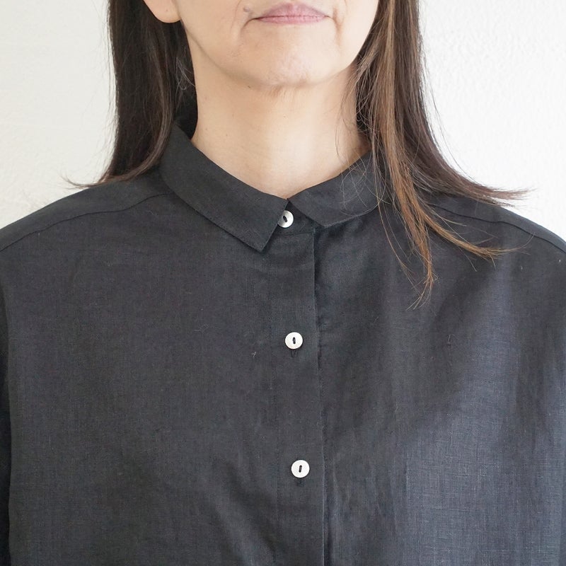 Branch m‘.,ブランチエム,ナチュラル,30代,40代,50代,60代,リネン,ゆったり,麻,シャツ,リネンシャツ,リネンブラウス,ブラウス,ビッグシャツ,オーバーサイズ